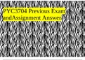 PYC3704 Previous Exam andAssignment Answer