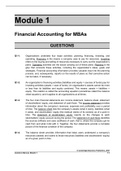 Module 1: Financial Accounting for MBAs