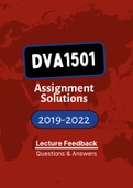 DVA1501 (ExamQuestionsPACK and Tut201 Letters)