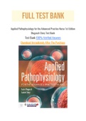Applied Pathophysiology for the Advanced Practice Nurse 1st Edition Dlugasch Story Test Bank With Question and Answer, Chapter 1 to 14 