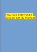 fAC1502 Study unit 5 2022 as per My Modules FAC1502 Study unit 5 2022 as per My Modules