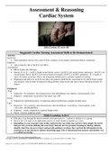 NUR 213 RN CARDIAC Assessment and Reasoning Assessment & Reasoning Cardiac System John Gordon, 65 years old