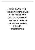 Test Bank for Wongs Nursing Care of Infants and Children, 9th Edition, Hockenberry, ISBN-10: 0323069126, ISBN-13: 9780323069120