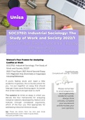 Final Exam Essay No.2 SOC3702 - Industrial Sociology 