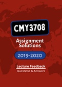 CMY3708 - Tutorial Letters 201 (Merged) (2019-2020) (Questions&Answers)
