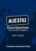  AUE3702 (NOtes and ExamQuestions)