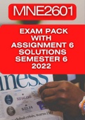 MNE2601 Exam Pack with Great Cram Notes (Questions and Answers). Assignment 6 (SOLUTIONS) Semester 2 (2022) included!