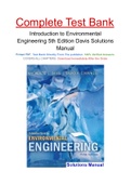 Introduction to Environmental Engineering 5th Edition David A. Cornwell, Mackenzie L. Davis Solutions Manual