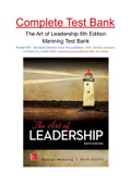 The Art of Leadership 6Th Edition By George Manning Test Bank