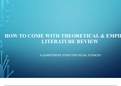 How to decide best theory for Research and How to write empirical literature