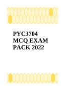 PYC3704 MCQ EXAM PACK 2022