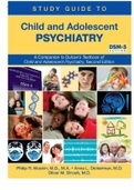 Dulcan’s Textbook Of Child And Adolescent Psychiatry Test Bank  Guide