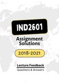IND2601 - Tutorial Letters 201 (Merged) (2018-2021) (Questions&Answers)