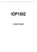 IOP1502 EXAM PACK 2022