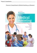 Pearson's Comprehensive Medical Assisting, 4th Edition Nina Beaman|| Administrative and clinical Competencies|| QUESTIONS AND ANSWERS