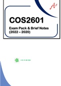 COS2601 - PAST EXAM PACK SOLUTIONS & BRIEF NOTES - 2022