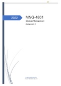 MNG4801 Assignment 3 (2022) Final Mark 74% | Includes Lecturer Feedback 