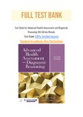 Test Bank for Advanced Health Assessment and Diagnostic Reasoning 4th Edition Rhoads