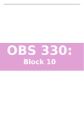 OBS 330: Block 10