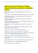 Edexcel A-level Chemistry Organic Chem Reactions questions completely solved