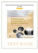 Test Bank for Bontragers Textbook of Radiographic Positioning and Related Anatomy 10th Edition by John Lampignano, Leslie E. Kendrick, All Chapters: ISBN-10 0323653677 ISBN-13 978-0323653671, A+ guide.