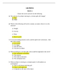 CHM 111 Test 2 Questions and Answers- Greenville Technical College