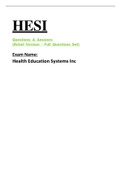 HESI Questions and Answers Health education