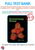 Test Banks For Developmental Biology 12th Edition by Michael J.F. Barresi; Scott F. Gilbert, 9781605358222, Chapter 1-25 Complete Guide