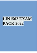 LIN1502 EXAM PACK 2022