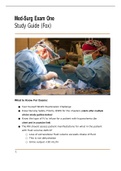 MED SURG EXAM ONE STUDY GUIDE 2022/2023