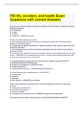 PSI life, accident, and health Exam Questions with correct Answers