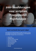 200+ Hoofdvragen voor scripties Toegepaste Psychologie (hbo) | Onderzoeksvraag