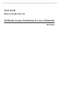 Test Bank - Becker's World of the Cell, 8th Edition (Hardin, 2012) Chapter 1-24 | All Chapters