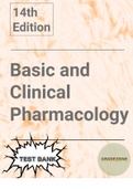 (Download Copy of) Test Bank for Basic and Clinical Pharmacology 15th Edition Katzung Trevor  latest Update