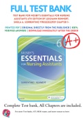 Test Bank For Mosby's Essentials for Nursing Assistants 6th Edition By Leighann Remmert; Sheila A. Sorrentino 9780323523929 Chapter 1-38 Complete Guide .
