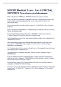 NRCME Medical Exam: Part I (FMCSA) 2022/2023 Questions and Answers
