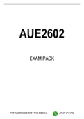 AUE2602 MCQ EXAM PACK 2023
