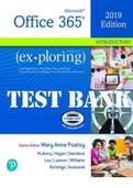 TEST BANK for Exploring Microsoft Office 2019 Introductory 1st Edition by Mary Poats, Keith Mulbery , Lynn Hogan and Jason Davidson. ISBN 10: 0135825288, ISBN 13: 9780135825280. (Complete Download). 293 Pages.