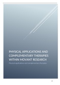 Physical applications - within Movant research