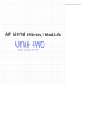Unit 2 - AP World History: Modern