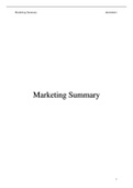 Marketing Summary