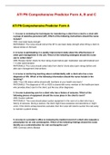 2022-2023 ATI PN COMPREHENSIVE PREDICTOR TEST BANK (FORM A, B, & C)