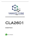  CLA2601 EXAM PACK 2023