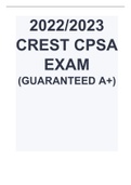 2022/2023 CREST CPSA EXAM (GUARANTEED A+)