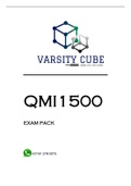 QMI1500 Assignment 1, 2 & 3 Semester 1 & 2 2021