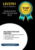 LEV3701  Exam Pack updated for 2023. All you need in one document! Get that DISTINCTION!