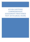 ATI RN Capstone Comprehensive Assessment Proctored Test 2019A (Real Exam) 