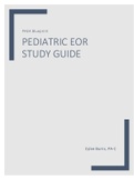 Pediatric EOR study guide for PA Students 