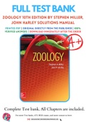 Zoology 10th Edition By Stephen Miller, John Harley Solutions Manual