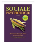 Sociale Psychologie - 10e editie - uitgebreide samenvatting 